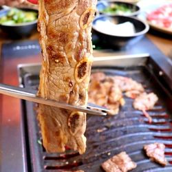 Hanwoori Korean Bbq Buffet - Korean style beef short ribs (LA Galbi) These short ribs were so juicy and delicious. They are marinated with various fresh and