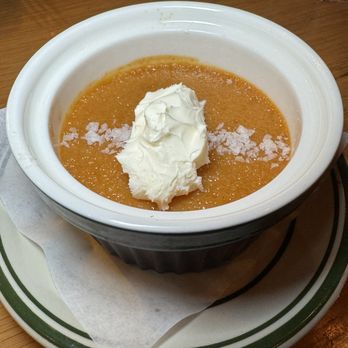 Silverlake Bistro - The star of desert: Butterscotch Pot De Creme. Sea Salt, and creme fraiche. Outstanding - American Near Me - Miami Beach, Florida Silverlake Bistro - The star of desert: Butterscotch Pot De Creme. Sea Salt, and creme fraiche. Outstanding - American Near Me - Miami Beach, Florida