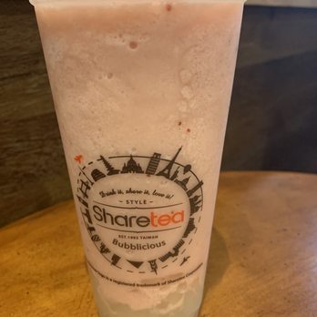Sharetea - Strawberry Ice Blended with Lychee Jelly and Ice Cream - Bubble Tea Near Me - Las Vegas, Nevada Sharetea - Strawberry Ice Blended with Lychee Jelly and Ice Cream - Bubble Tea Near Me - Las Vegas, Nevada