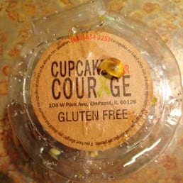 Foreign matter in cupcake that appears to be a nut shell.
