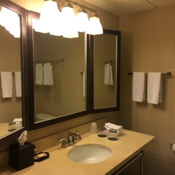 Sheraton Vancouver Guildford Hotel - Old bathroom with ceiling tiles?!?! - Hotels Near Me - Surrey, British Columbia