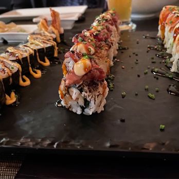 O-Ku - 1.) Shrimp tempura roll 2.) Playboy roll 3.) Tennessee roll - Sushi Bars Near Me - Nashville, Tennessee O-Ku - 1.) Shrimp tempura roll 2.) Playboy roll 3.) Tennessee roll - Sushi Bars Near Me - Nashville, Tennessee