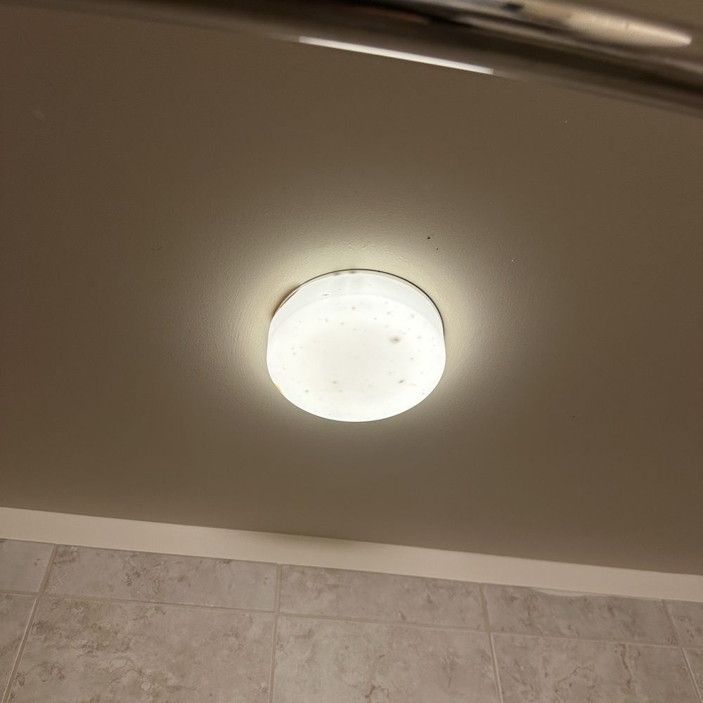 moldy bathroom light