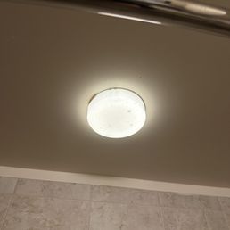 moldy bathroom light