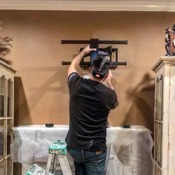 Fraga Electrical - Mounted a @samsungtv UHD TV in an Atlanta, GA condominium complex - Electricians Near Me