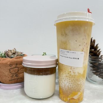 Oh Ye Coconut Desserts - Peach Gum Coconut Jelly & Mango Pomelo Sago - Desserts Near Me - Quincy, Massachusetts Oh Ye Coconut Desserts - Peach Gum Coconut Jelly & Mango Pomelo Sago - Desserts Near Me - Quincy, Massachusetts
