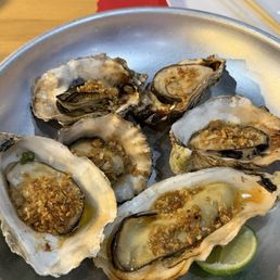 Grilled Garlic Butter Oysters Grilled Garlic Butter Oysters
