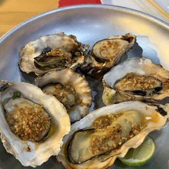 Binge Vietnamese Fusion - Grilled Garlic Butter Oysters - Vietnamese Near Me - Stockton, California Binge Vietnamese Fusion - Grilled Garlic Butter Oysters - Vietnamese Near Me - Stockton, California