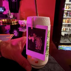 One of the cocktails, "Paparazzi", included an attached photo!!  cool touch!
