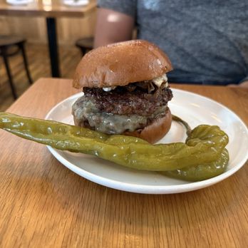 Rolo's - Burger, the best of what we ordered. It tastes better if you eat it rotating with the pepper. - Sandwiches Near Me - Ridgewood, New York Rolo's - Burger, the best of what we ordered. It tastes better if you eat it rotating with the pepper. - Sandwiches Near Me - Ridgewood, New York