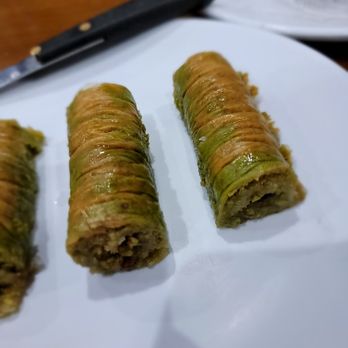Memo Shish Kebab - Brooklyn - Pistachio Rolls. Unfortunately quite cold - Middle Eastern Near Me - Brooklyn, New York