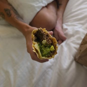 Taco Culture - Birria burrito just meat and guac, asked for no guac and extra onion and cilantro. 1/5 - Tacos Near Me - American Fork, Utah Taco Culture - Birria burrito just meat and guac, asked for no guac and extra onion and cilantro. 1/5 - Tacos Near Me - American Fork, Utah