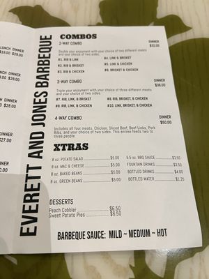 Menu photo 6 Everett & Jones BBQ Rohnert Park, CA Menu photo 6 Everett & Jones BBQ Rohnert Park, CA