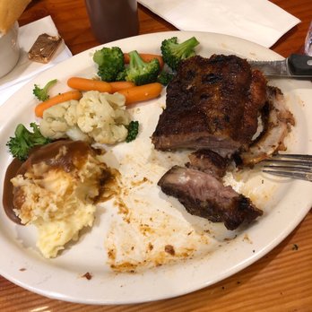 Ramblin Jacks Rib Eye - Baby Back Ribs a bit tough but good flavor! - Steakhouses Near Me - Chehalis, Washington