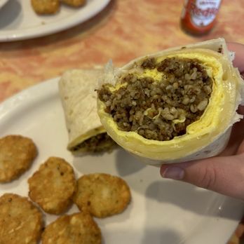 The Echo - Goetta breakfast burrito was amazing! So hardy and the meat mixed with oats was nice and crunchy - Diners Near Me - Cincinnati, Ohio