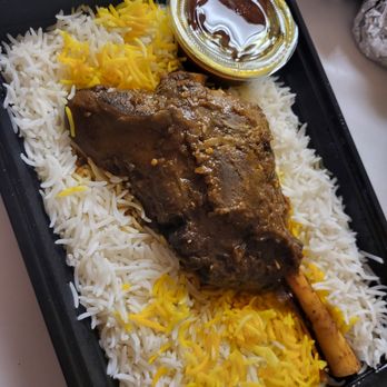 Razi Foods - Lamb shank (with enough rice for four). - Caterers Near Me - Concord, California Razi Foods - Lamb shank (with enough rice for four). - Caterers Near Me - Concord, California