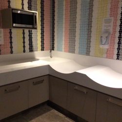 Greenwood Plaza - Changing area with microwave