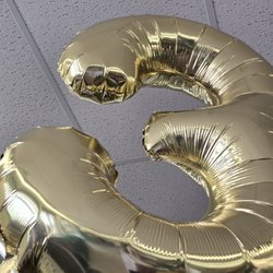 Dollar Tree - $5ea giant foil # balloons helium filled