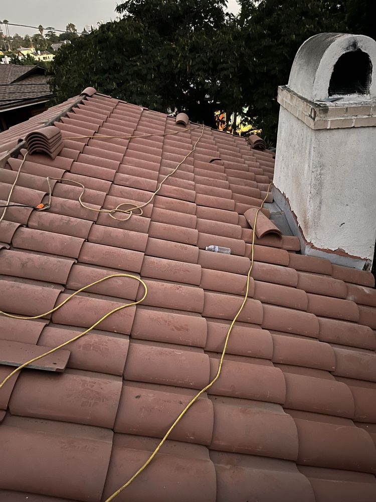 Slide of Vintage Roof Tile