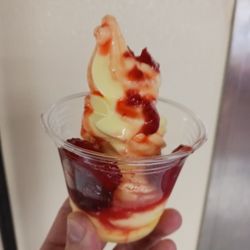Cool Corner Creamery - NON-DAIRY pineapple DOLE W/ strawberries