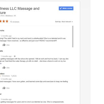 The Spring Massage and Acupuncture - review from Google - Acupuncture Near Me - Middleton, Wisconsin The Spring Massage and Acupuncture - review from Google - Acupuncture Near Me - Middleton, Wisconsin