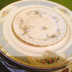 Vintage Glam Tea Party & Co. - Dessert & Dinner Plates - perfect for Vintage Tea Parties.