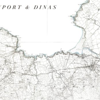 Coast & Wild - Map of Newport and Dinas, composed of 1888 maps stitched together. - Arts & Crafts Near Me - Dinas Cross, PEM