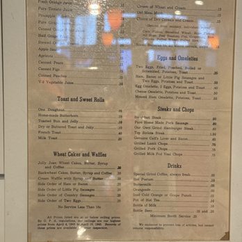 WiseCracks Cafe - Menu from a looooong time back - Breakfast & Brunch Near Me - Corvallis, Oregon