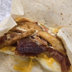 Wendy's - Eggs, bacon, cheese, potatoes