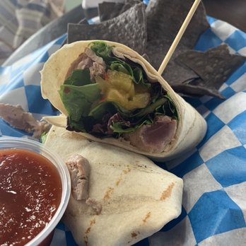 Fish House Grill - Hawaiian Tuna Wrap Sandwich - Seafood Near Me - Wilmington, North Carolina Fish House Grill - Hawaiian Tuna Wrap Sandwich - Seafood Near Me - Wilmington, North Carolina