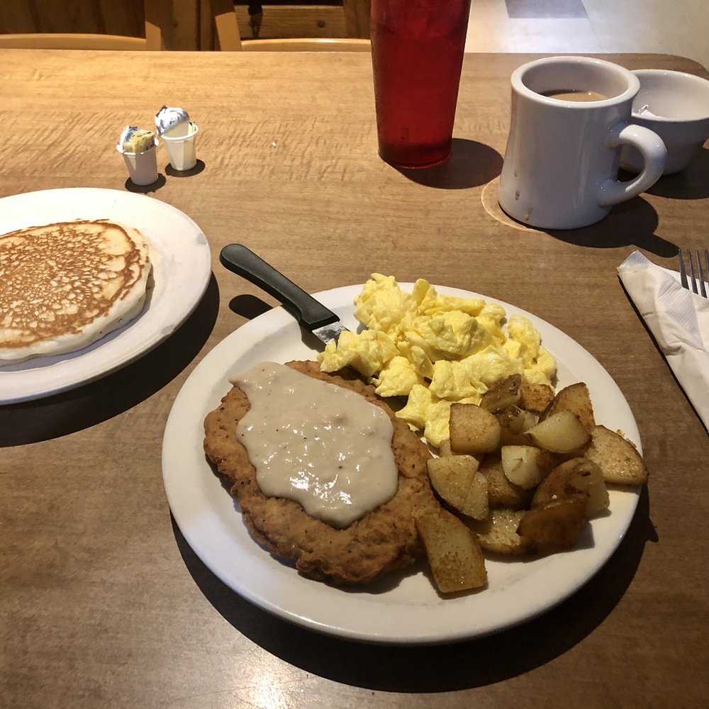 The Frying Pan - Pancake, fried steak, potatoes, scrambled eggs. - Breakfast & Brunch Near Me - Lusby, Maryland The Frying Pan - Pancake, fried steak, potatoes, scrambled eggs. - Breakfast & Brunch Near Me - Lusby, Maryland