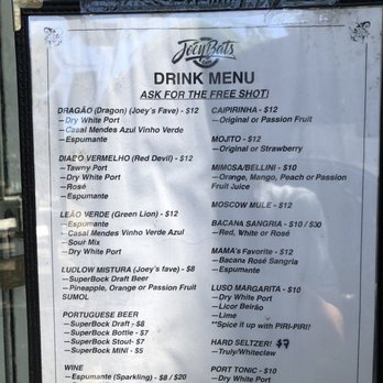 Joey Bats Café - Drink menu - Desserts Near Me - New York, New York Joey Bats Café - Drink menu - Desserts Near Me - New York, New York