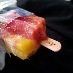 Frios Gourmet Pops - Strawberry mango popsicle! Full of fruit!