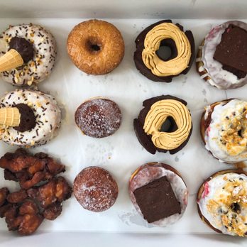Good Dough - A dozen assorted doughnuts of this month's flavors - Donuts Near Me - Jacksonville, Florida Good Dough - A dozen assorted doughnuts of this month's flavors - Donuts Near Me - Jacksonville, Florida