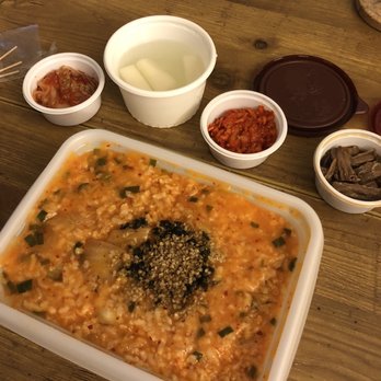 BonJuk - Kimchi octopus porridge - Korean Near Me - Los Angeles, California