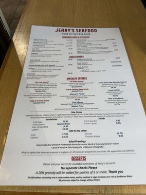 Menu photo 1 Jerry's Seafood Bowie, MD