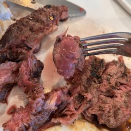 Raw Ribeye Steak & Eggs