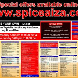 Spice Aiza - Whole menu