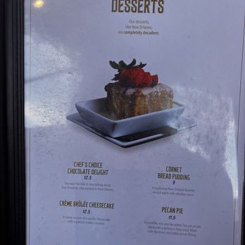 Cornet - Dessert menu - Cocktail Bars Near Me - New Orleans, Louisiana Cornet - Dessert menu - Cocktail Bars Near Me - New Orleans, Louisiana