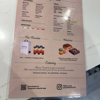 Teaspoon - Menu - Bubble Tea Near Me - Sacramento, California Teaspoon - Menu - Bubble Tea Near Me - Sacramento, California