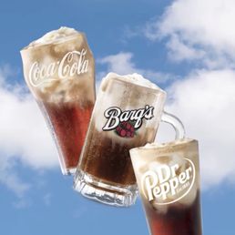 a picture of two glasses of cold beverages