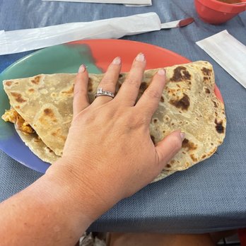Mexiquito - Breakfast taco bigger than my hand - Mexican Near Me - Port Isabel, Texas