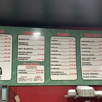 El Premio Mayor - Menu as of 8/9/25 - Mexican Near Me - Fresno, California