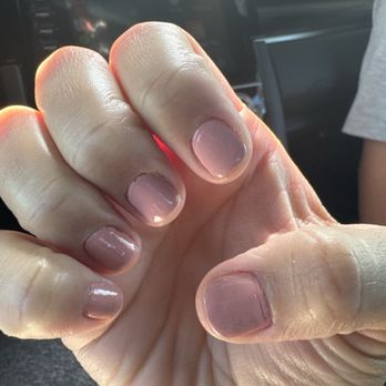 Joie Nails & Spa - Bubbles, uneven application, chipping the day after it was applied. - Nail Salons Near Me - Murrieta, California