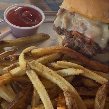Brothers Burger Joint - Jumpback Jack burger with a side of Cajun fries - Burgers Near Me - Berry Hill, Tennessee Brothers Burger Joint - Jumpback Jack burger with a side of Cajun fries - Burgers Near Me - Berry Hill, Tennessee