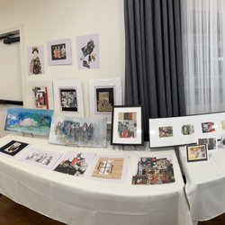 GlenBrook Health Center - Art show for residents with artwork by residents