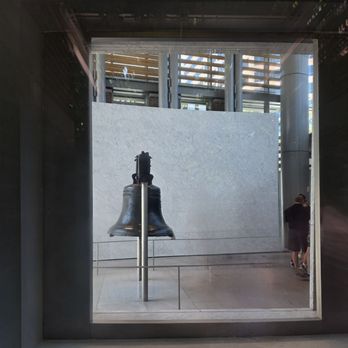 Liberty Bell Center - The Liberty Bell when viewed from the outdoor window - Landmarks & Historical Buildings Near Me - Philadelphia, Pennsylvania Liberty Bell Center - The Liberty Bell when viewed from the outdoor window - Landmarks & Historical Buildings Near Me - Philadelphia, Pennsylvania