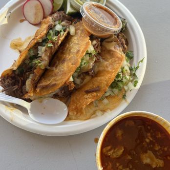 Sonora Taqueria - Quesabirria taco with consommé - Food Trucks Near Me - Sunnyvale, California Sonora Taqueria - Quesabirria taco with consommé - Food Trucks Near Me - Sunnyvale, California