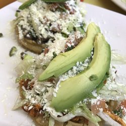 Guatemex - Sopes. Asada and pollo.