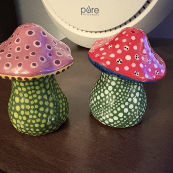 Color Me Mine - CMM painted mushrooms honoring Yayoi Kusama's art. - Paint-Your-Own Pottery Near Me - Glendale, California Color Me Mine - CMM painted mushrooms honoring Yayoi Kusama's art. - Paint-Your-Own Pottery Near Me - Glendale, California